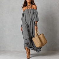 Sophie Sheer Off-Shoulder Maxi Dress