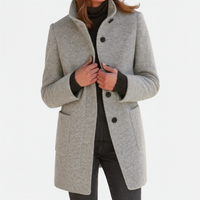 Camila | Women's Long Button-Front Coat