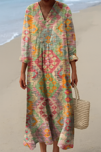 Virginia Dress Printed Summer Breeze