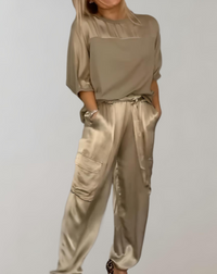 Finley Silky Cargo Lounge Co-ord