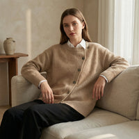 Marina | Women's Elegant Button-Front Knit Cardigan with Wrap Design