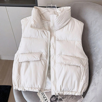 Bianca | Women's Quilted Vest with Pockets and Stand-Up Collar