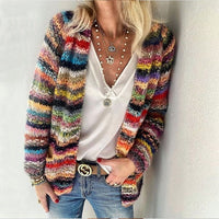 Marlowe | Women's Multicolor Striped Cardigan