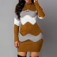Camille | Stylish Color-Block Knit Dress for Women