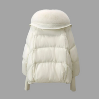 Modern | Puffer Jacket with Faux-Fur Collar for Women