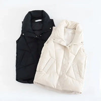 Claudia | Longline Quilted Puffer Vest for Women