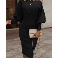 Keira | Elegant Lantern-Sleeve Cocktail Dress