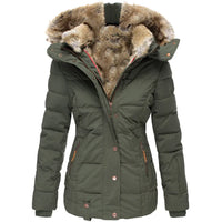 Liana | Quilted Winter Jacket with Faux-Fur Hood