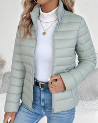 Rachel | Quilted Stand Collar Puffer Jacket for Winter
