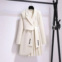 Bianca | Elegant Tailored Coat with Tie Belt