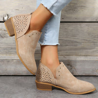 Boho Chic Lace-Up Ankle Boots