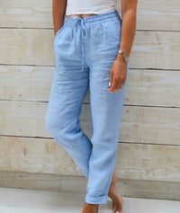 Breathable Linen Wide Leg Pants