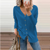 Kendall | Women's V-Neck Cardigan with Button Details