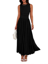 Iris | Sleeveless High-Waisted Maxi Dress