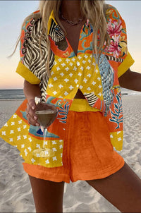 Meilani Tropical Linen Outfit Set
