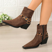 Arabella | Black Ankle Boots with Decorative Buckle Straps