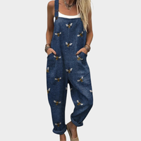 Feminine Relaxed Printed Jumpsuit