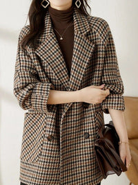 Talia | Women's Double-Breasted Jacket with Notched Lapel