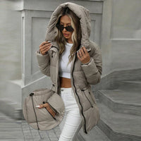 Valerie | Hooded Puffer Coat with Adjustable Waist