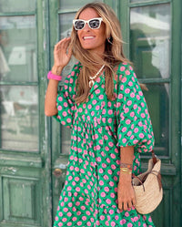 Fleur Boho Fringe Maxi Dress