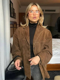 Harlow | Classic Suede-Style Jacket with Timeless Appeal