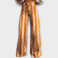 Bold Colorful Striped Jeans