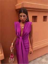 Lily Dress Elegant Pleated