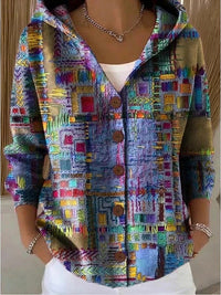 Clara | Women's Artistic Hooded Cardigan