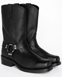Omar | Men’s Harness Boots with Decorative Metal Studs