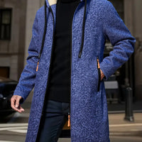 Juniper | Men’s Hooded Trench Coat with Textured Finish