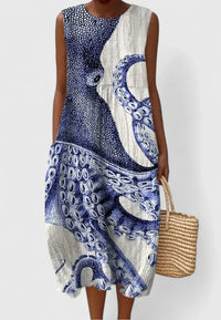 Premium Choice Alizhyah | Elegant Ocean Blue Dress Everyday Classic