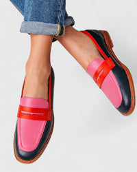 Modern Artisan Color-Block Loafers