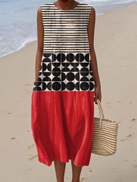 Jane Split Tone Colorblock Dress