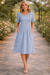Pick Wanda™ Striped Midi Dress Fashion Pick