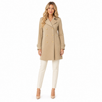 Sophia | Women's Double-Breasted Short Trench Coat