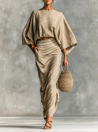 2-piece set with skirt dress