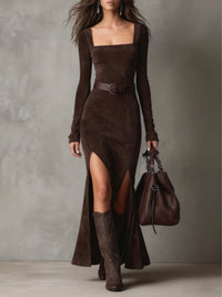 Harper | Neck Maxi Dress