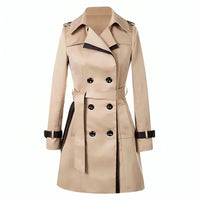 Camila | Elegant Buttoned Trench Coat for Women