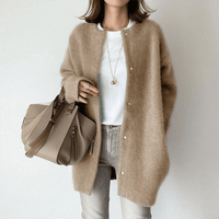 Angela | Soft Long Button Up Cardigan for Women