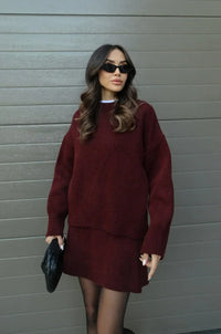Vivian | Two-Piece Sweater and Skirt Set