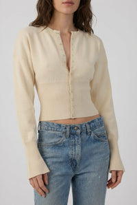 Amy | Soft Cropped Button Front Knit Cardigan for Women  Product Type: Cardigan