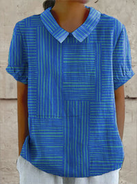 Maya Bold Geometric Print Shirt
