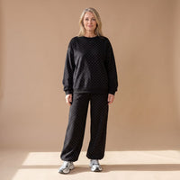 Annika | Glitter Knit Two-Piece Lounge Set for Women