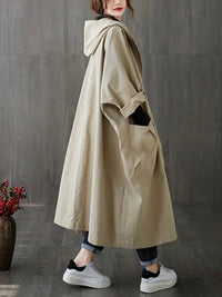 Klara | Oversized Hooded Trench Coat for Women