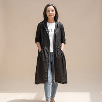 Annie | Long Hooded Trench Coat for Women