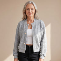 Johanna | Textured Knit Cardigan with Button Front