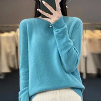 Avery | Crew-Neck Knit Sweater with Ribbed Cuffs