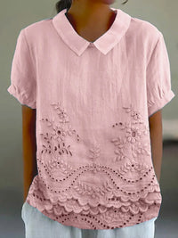 Lily Elegant Embroidered Women Shirt