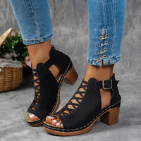 Nessa | Lattice-Heel Sandals Miami