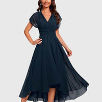 Trending Clara | V-Neck A-Line Dress Style Upgrade